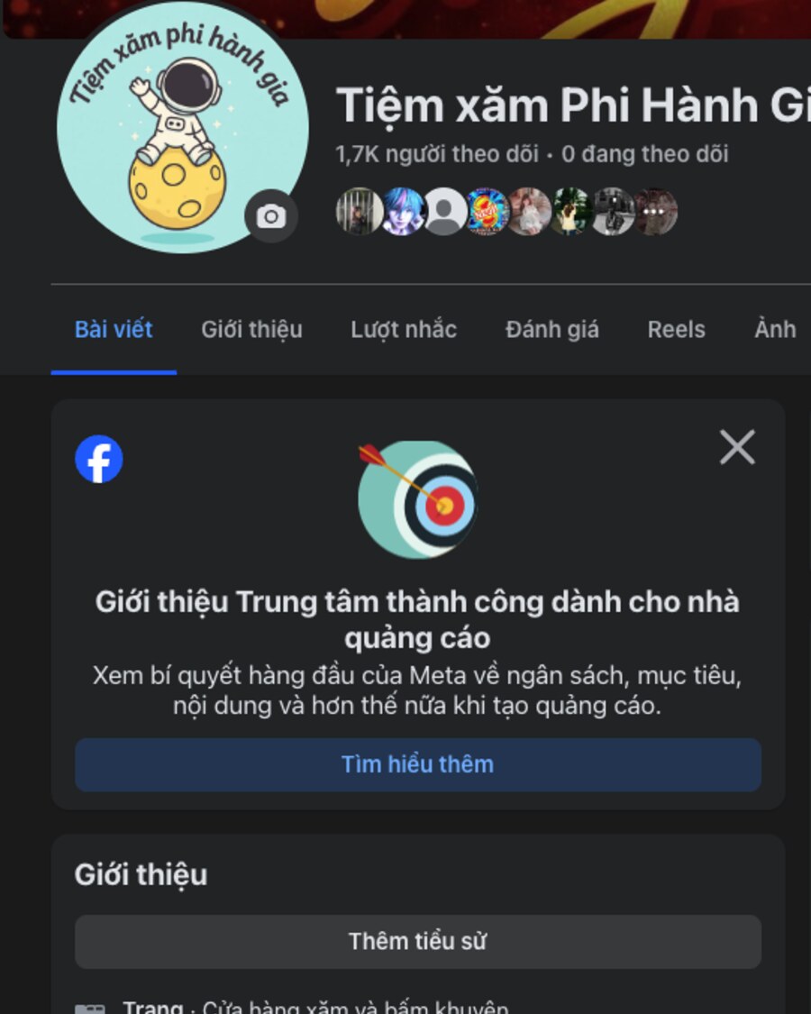 Tiệm xăm Phi Hành Gia — Xăm nghệ thuật
